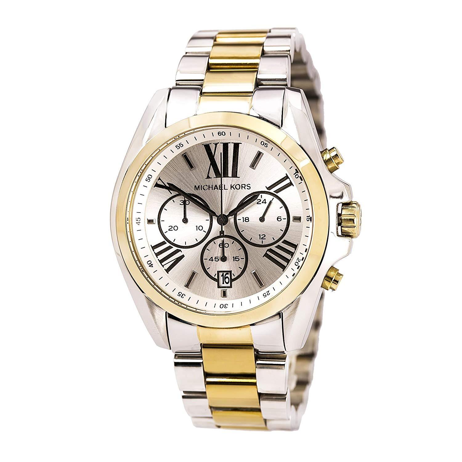 Michael Kors Bradshaw Chronograph Two-tone Ladies Watch MK5855 - The Watches Men & CO