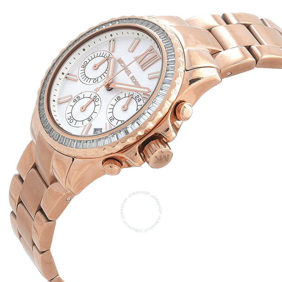 Michael Kors Chronograph Quartz Silver Dial Ladies Watch MK7213 - Dawson Watches #2