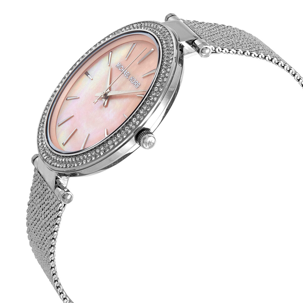 Michael Kors Crystal Pink Mother of Pearl Dial Ladies Watch #MK4518 - Dawson Watches #2