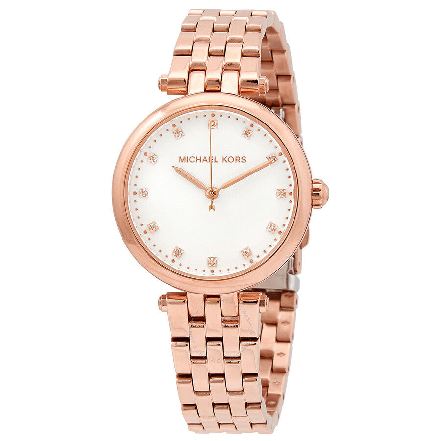 Michael Kors Diamond Darci Quartz White Dial Ladies Watch MK4568 - Dawson Watches