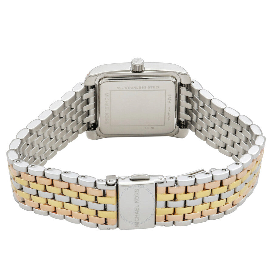 Michael Kors Emery Tri-Tone Quartz Crystal White Dial Ladies Watch MK4744 - Dawson Watches #3