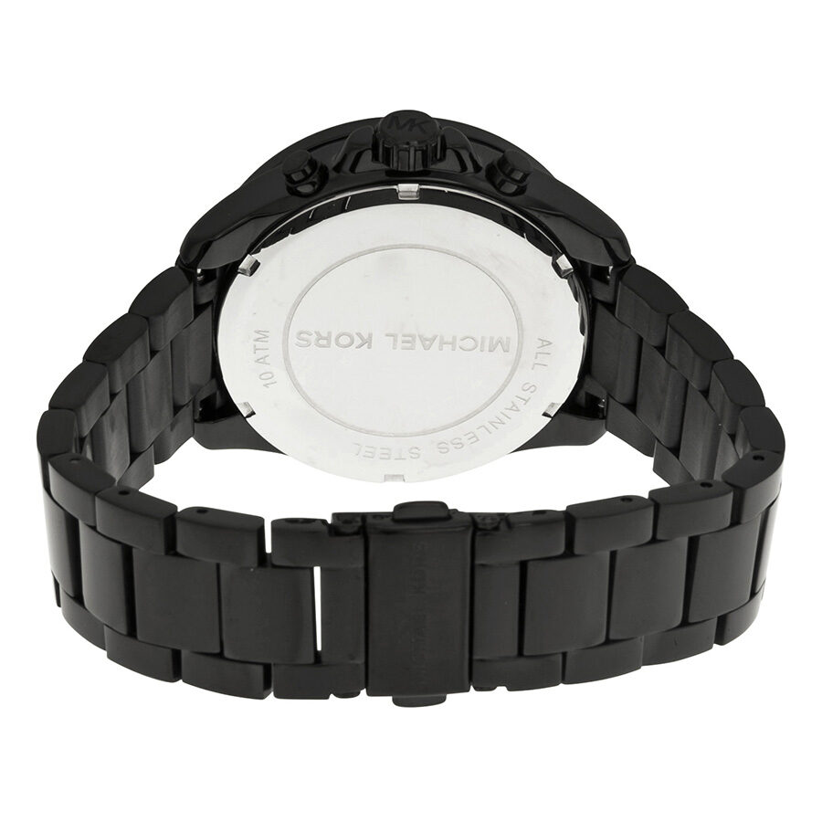 Michael Kors Everest  Chronograph Rose Dial Black Ion-plated Ladies Watch MK5879 - BigDaddy Watches #3