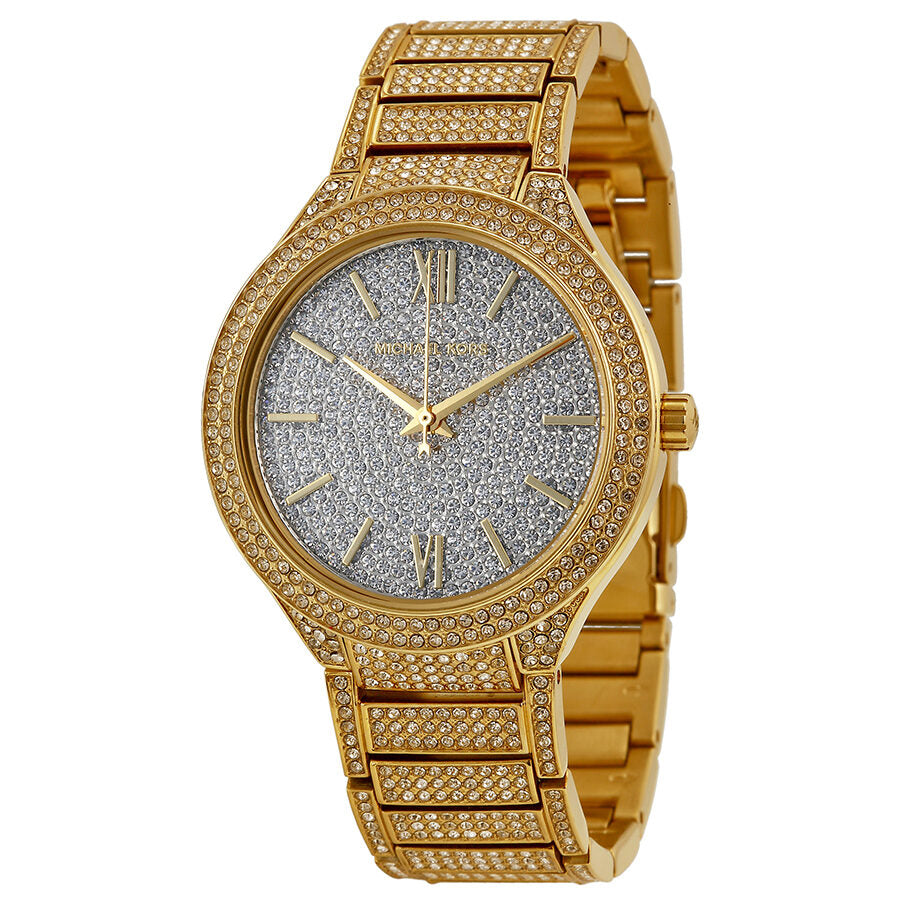 Michael Kors Kerry Crystal Pave Dial Crystal-Set Steel Ladies Watch MK3360 - BigDaddy Watches