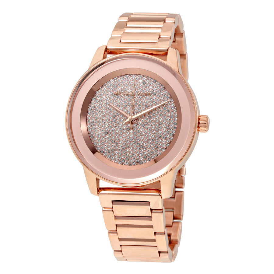Michael Kors Kinley Pave Rose Dial Ladies Watch MK6210