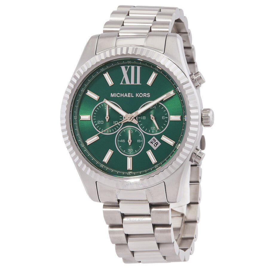 Michael Kors Lexington Chronograph Quartz Green Dial Men's Watch MK9152 - Kiwi Watches
