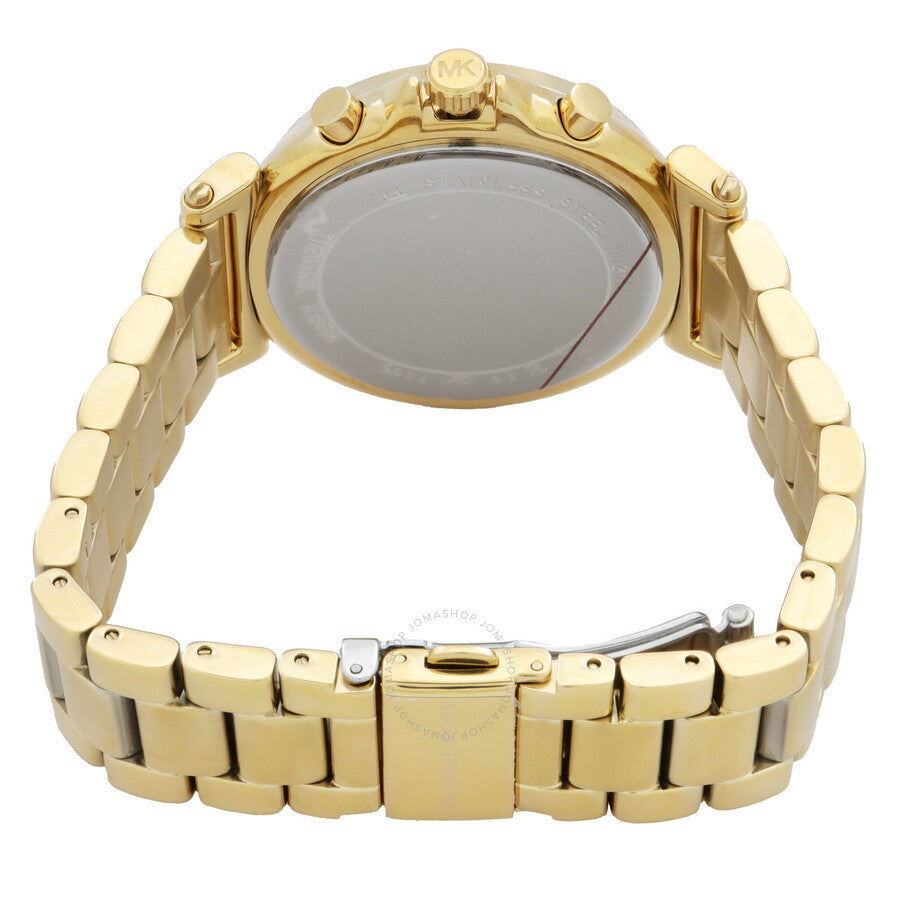 Michael Kors Maren Chronograph Quartz Gold Dial Ladies Watch MK7493 - Dawson Watches #3