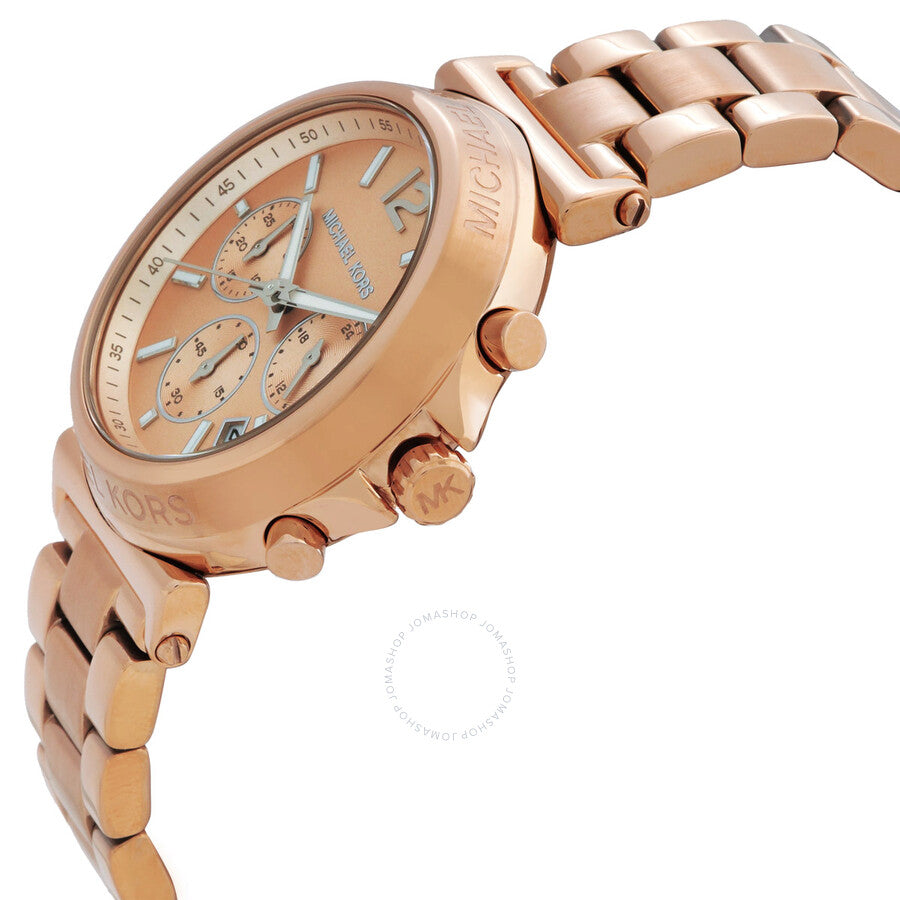 Michael Kors Maren Chronograph Quartz Rose Gold Dial Ladies Watch MK7494 - Dawson Watches #2