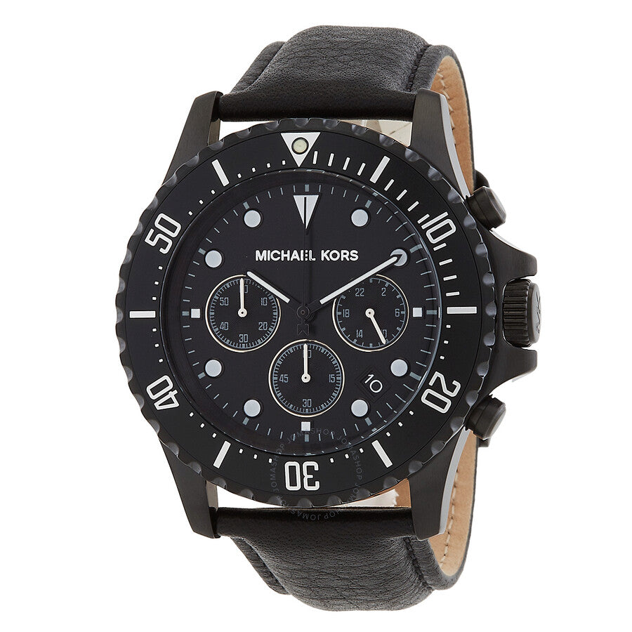 Michael Kors Oversized Everest Chronograph Quartz Black Dial Men's Watch MK9053 - Dawson Watches