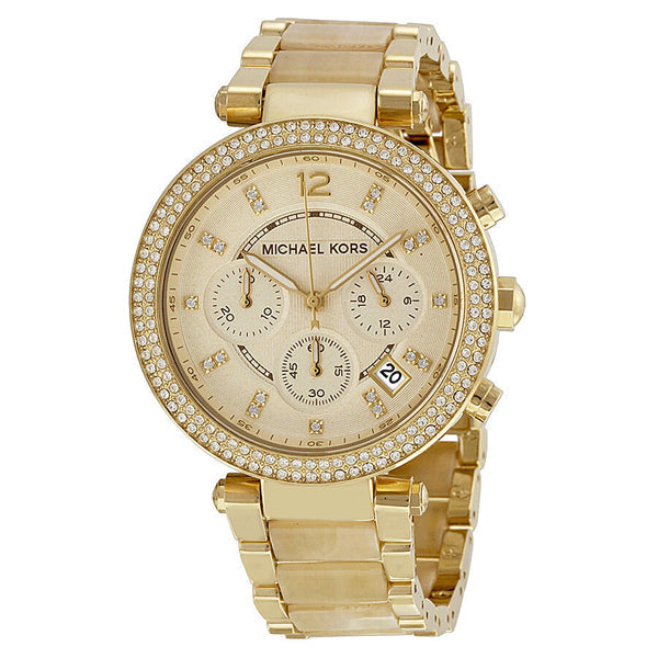 Michael Kors Parker Chronograph Champagne Gold Ladies Watch MK5632