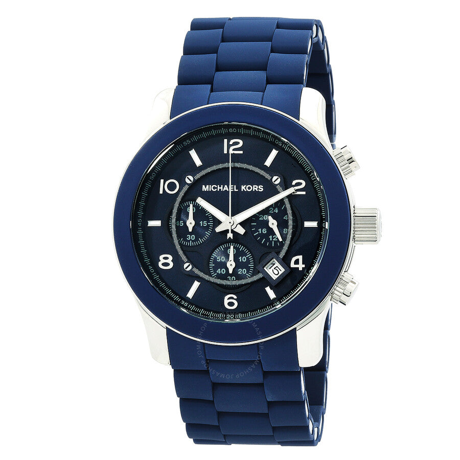 Michael Kors Runway Chronograph Quartz Blue Dial Unisex Watch MK9077 - Dawson Watches
