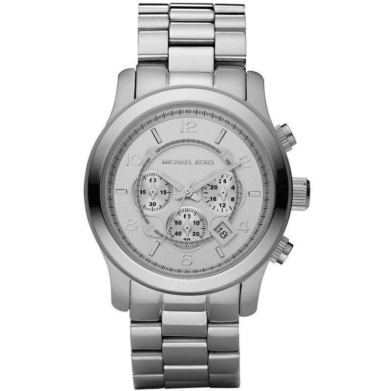 Michael Kors Runway Chronograph Silver Men's Watch MK8086 - The Watches Men & CO