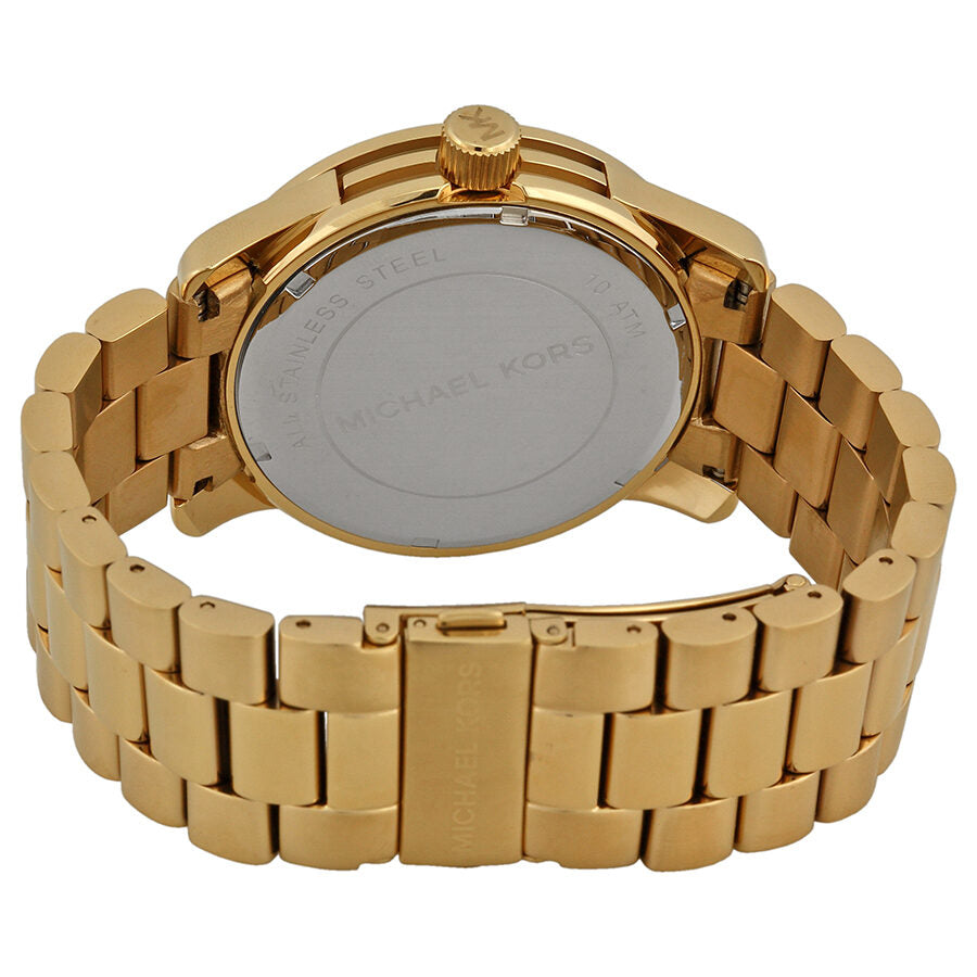 Michael Kors Runway Quartz Gold-tone Bracelet Champagne Dial Ladies Watch MK5473