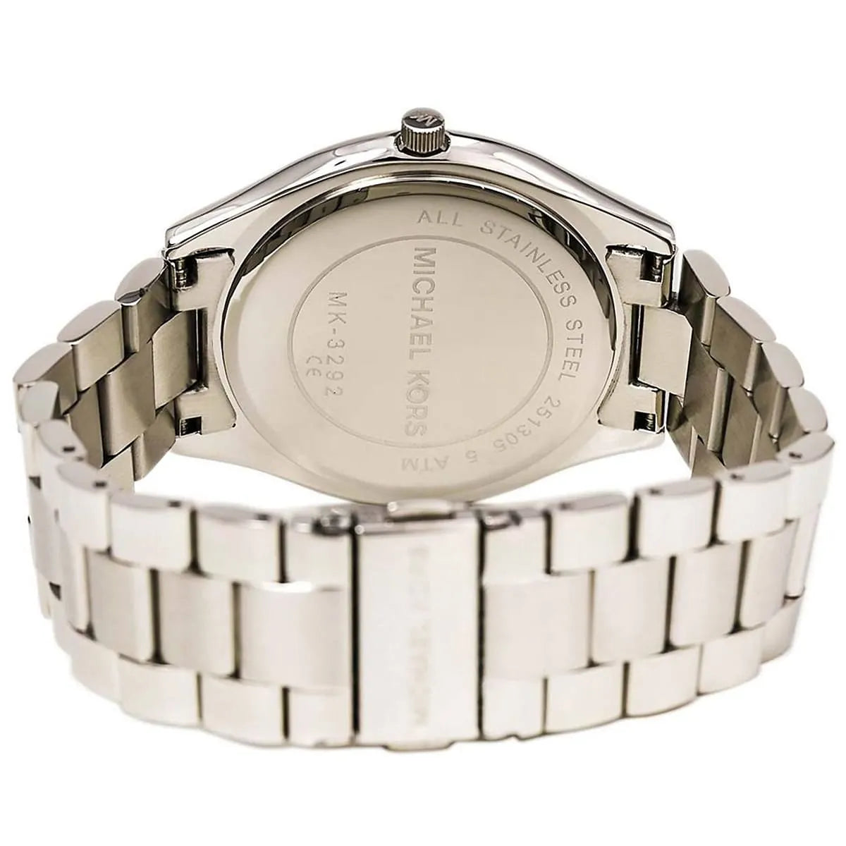Michael Kors Slim Runway Silver-Tone and Turquoise Women's Watch - MK3292