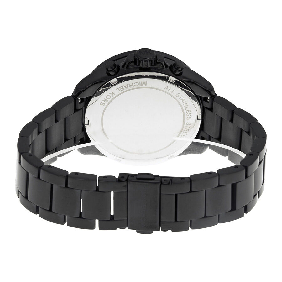 Michael Kors Wren Chronograph Crystal Pave Dial Black Ion-plated Ladies Watch MK5961 - BigDaddy Watches #3