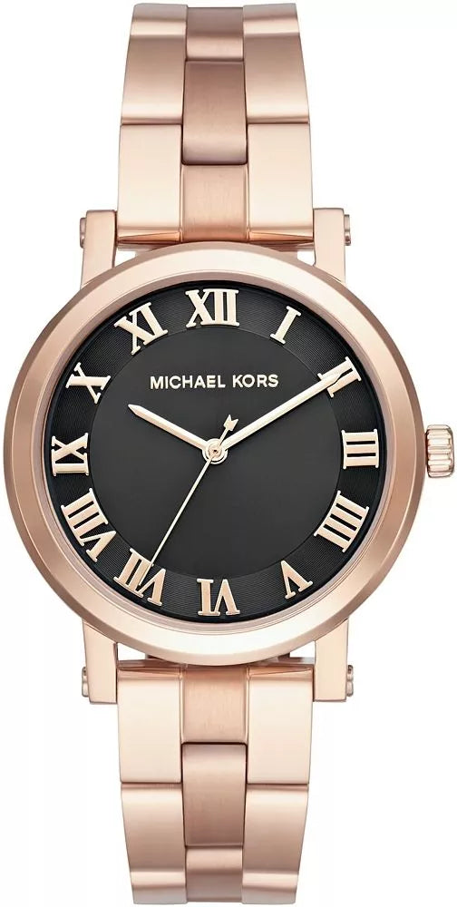 Michael Kors Norie Black Dial Ladies Watch MK3585