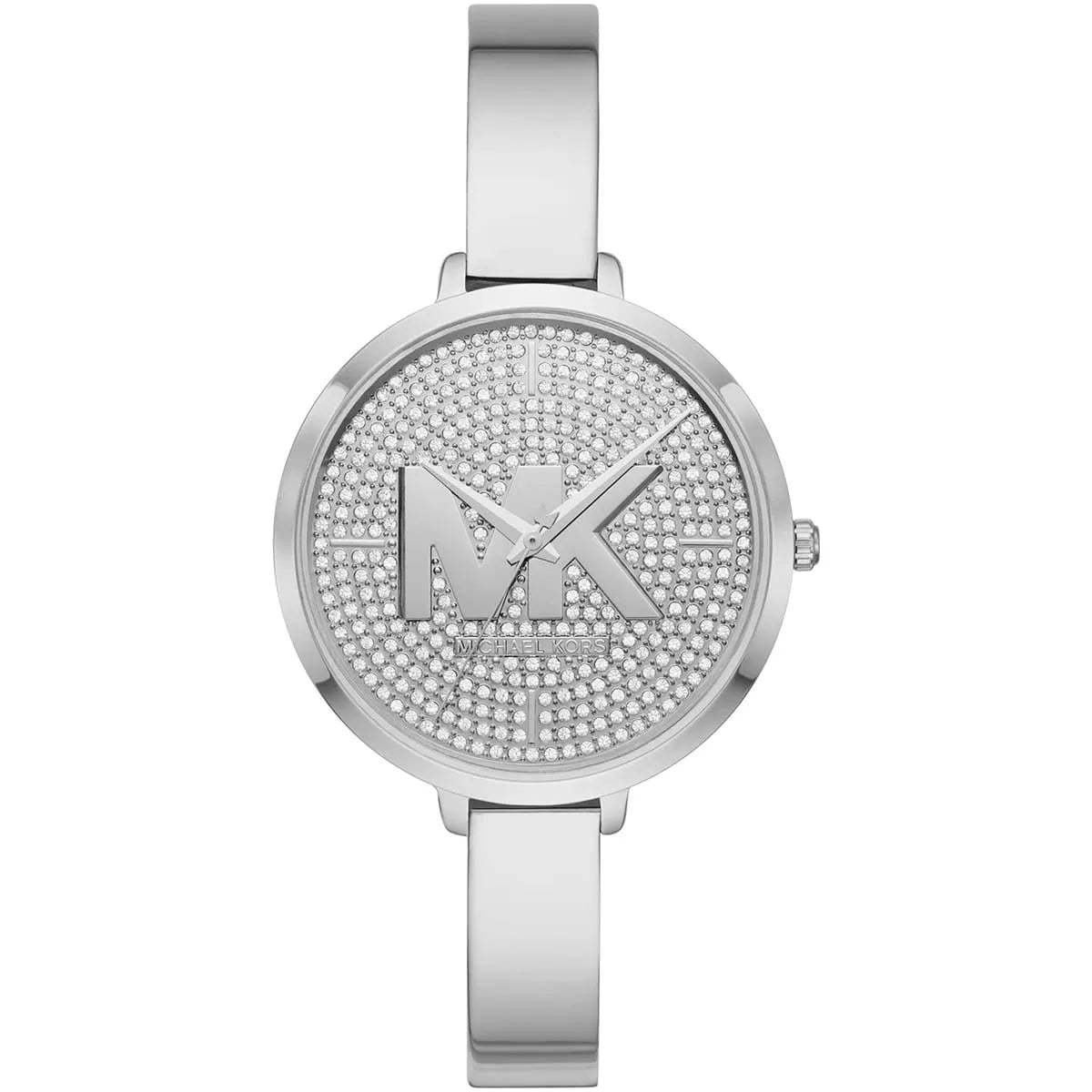Michael Kors Charley Pavé Dial Silver Bangle Strap Women's Watch - MK4432