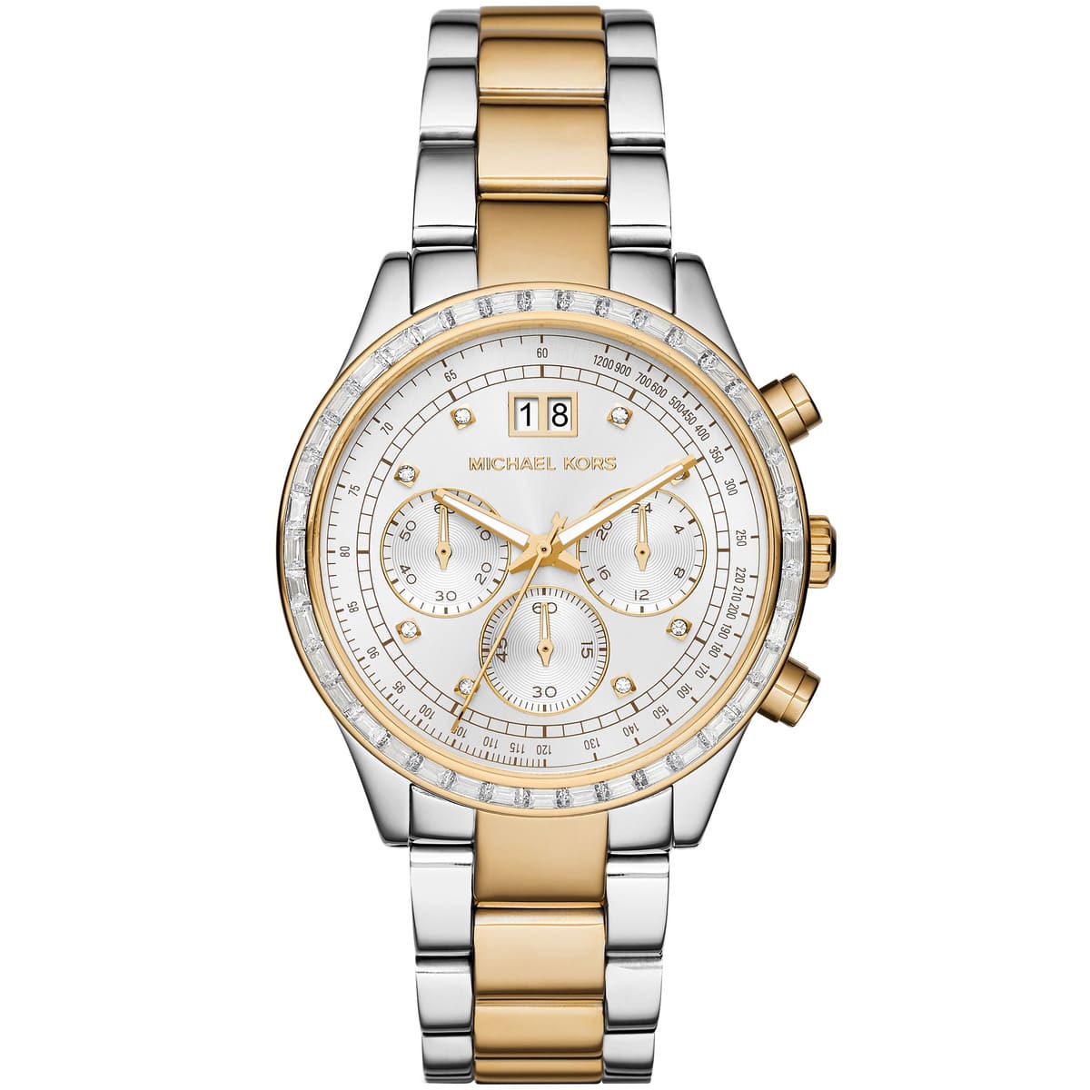 Michael Kors Brinkley Chronograpgh Silver Dial Watch MK6188