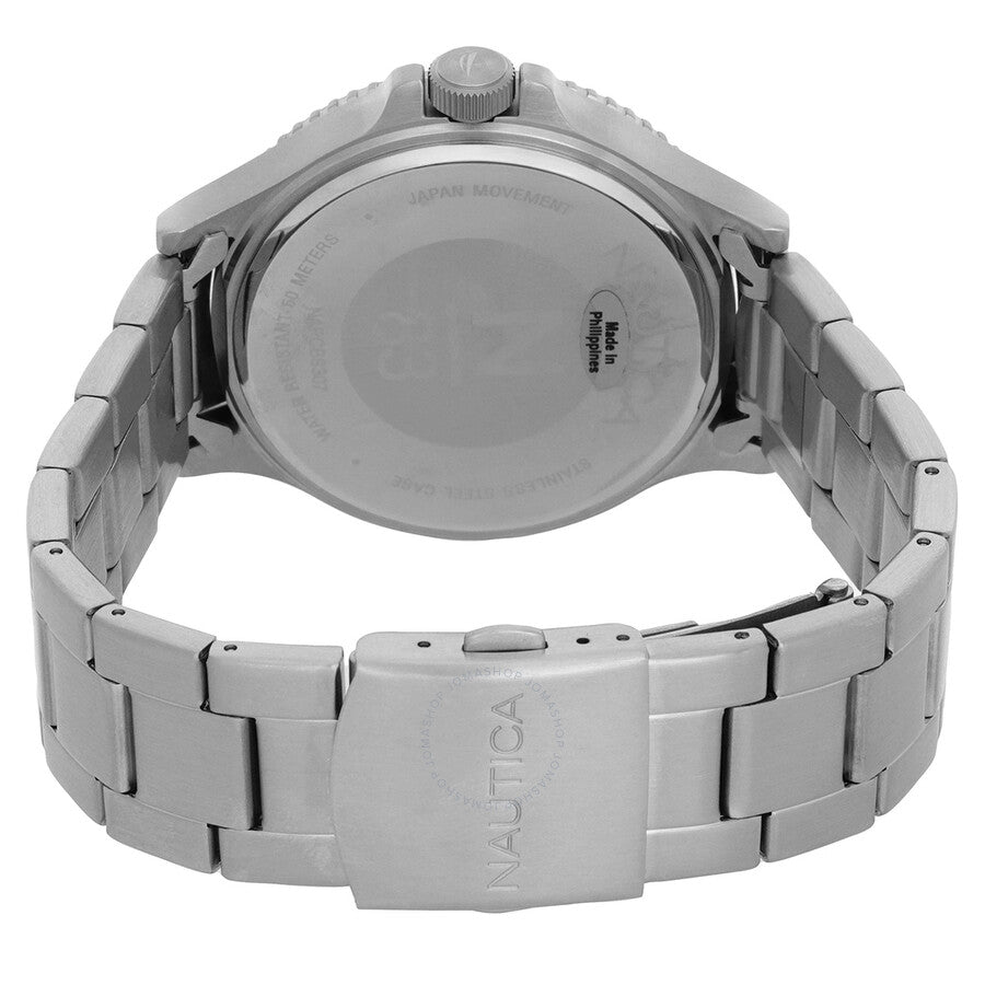 Nautica Cocoa Beach Solar-Powered Black Dial Men's Watch NAPCBS307 - The Watches Men & Co #3