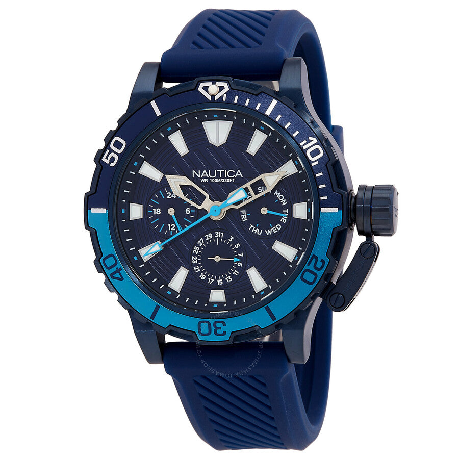 Nautica Glenrock Lagoon Quartz Blue Dial Men's Watch NAPGLAS35 - Dawson Watches