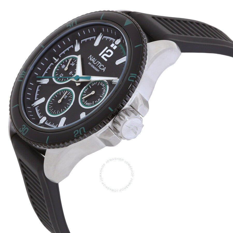 Nautica Nct Windros Multifunction Quartz Black Dial Men's Watch NAPWRS403 - The Watches Men & Co #2