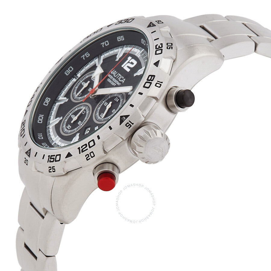 Nautica NST Chronograph Quartz Black Dial Men's Watch NAPNSS405 - Dawson Watches #2