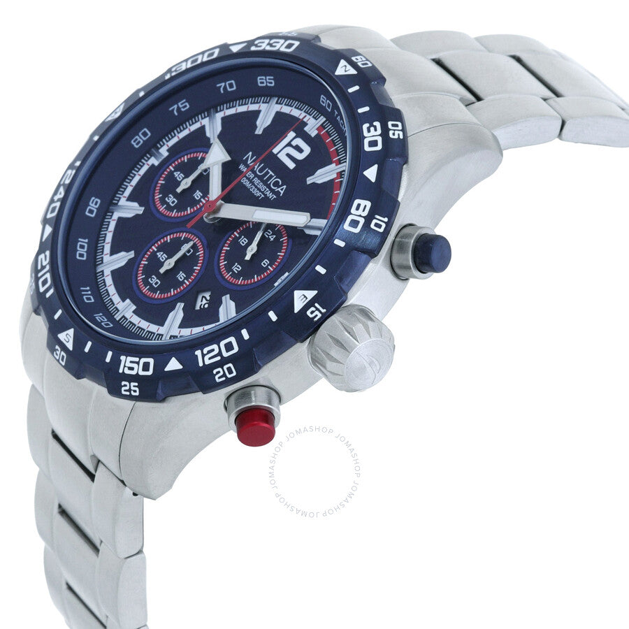 Nautica NST Chronograph Quartz Blue Dial Men's Watch NAPNSS404 - Dawson Watches #2