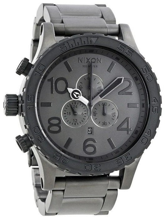 Nixon 51-30 Chronograph Gunmetal Dial Men's Watch A083-1062 - The Watches Men & CO