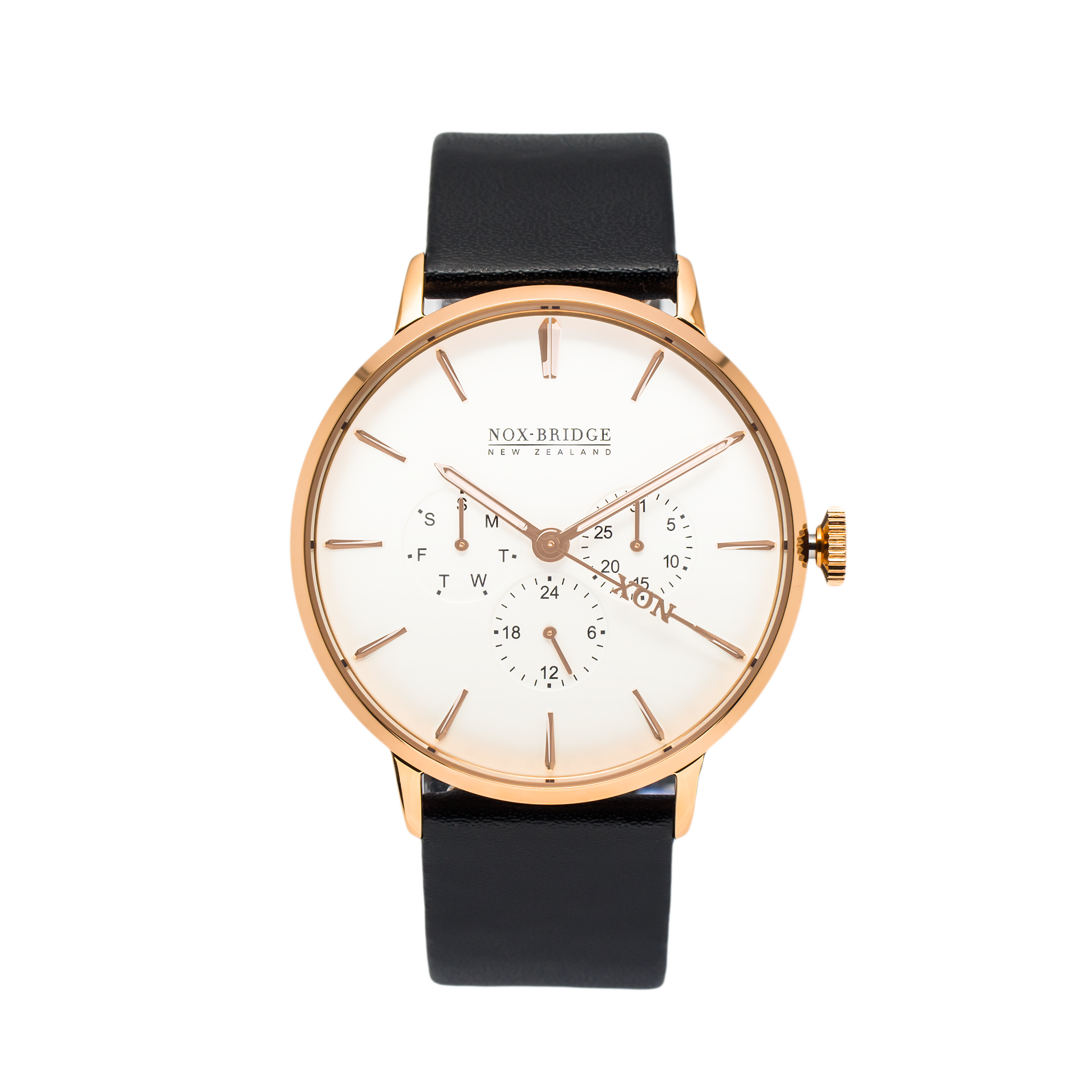 NOX-BRIDGE Classic Capella Rose Gold 41MM CRG41 - The Watches Men & CO