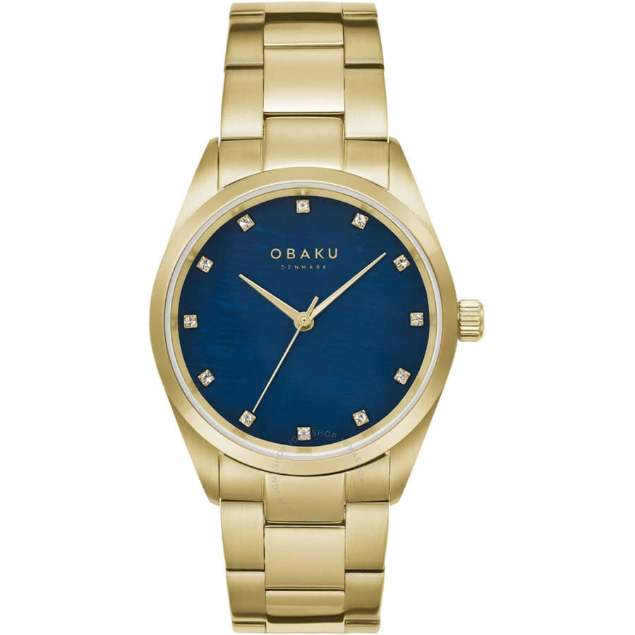 Obaku Chili Beryl Quartz Blue Dial Ladies Watch V263LXGLSG - Dawson Watches