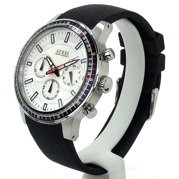Guess Men's White Dial Silicone Band Men's Watch W0802G1 - Dawson Watches #3