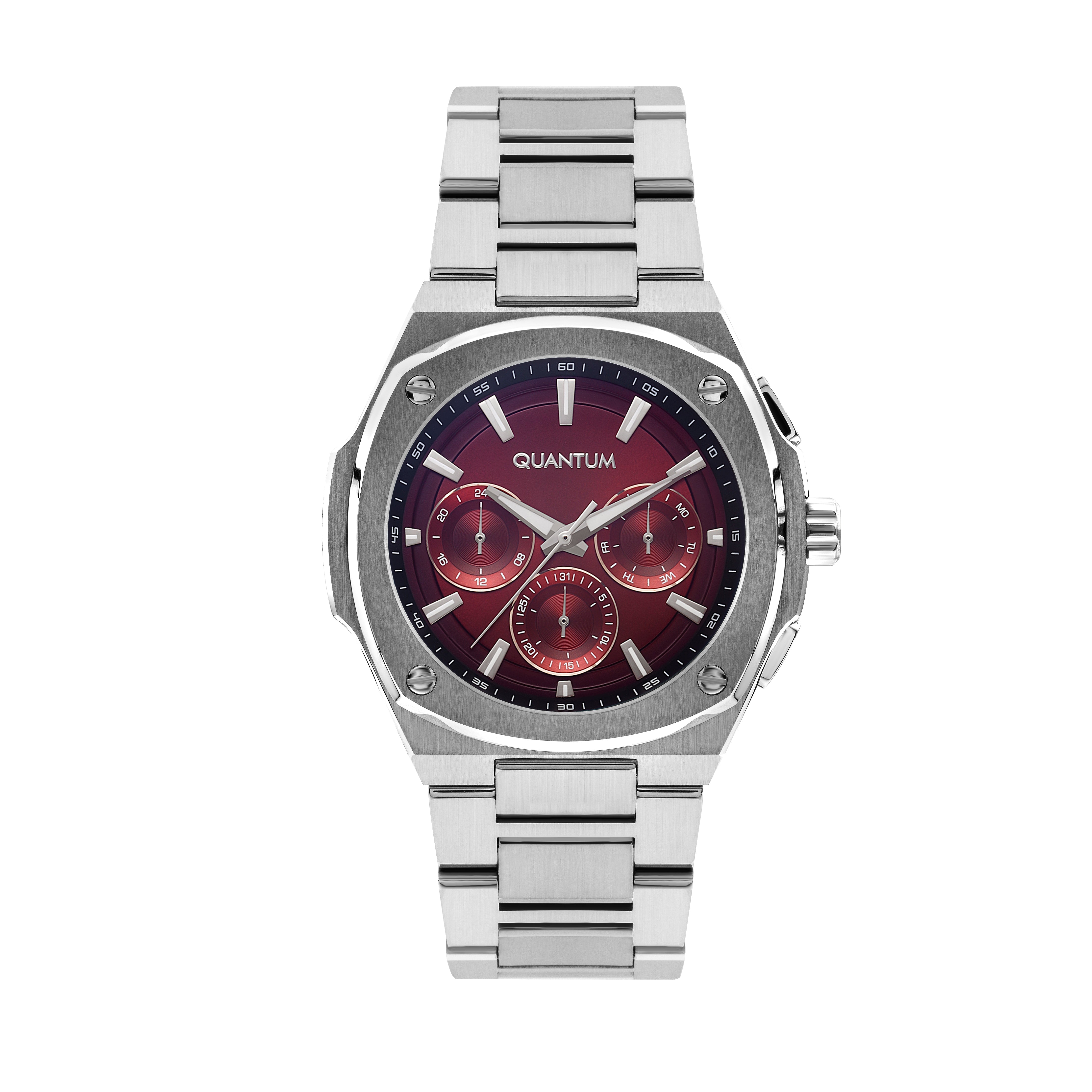 Quantum Men’s Red Dial Multi Function Watch – ADG1032.380 - Watch
