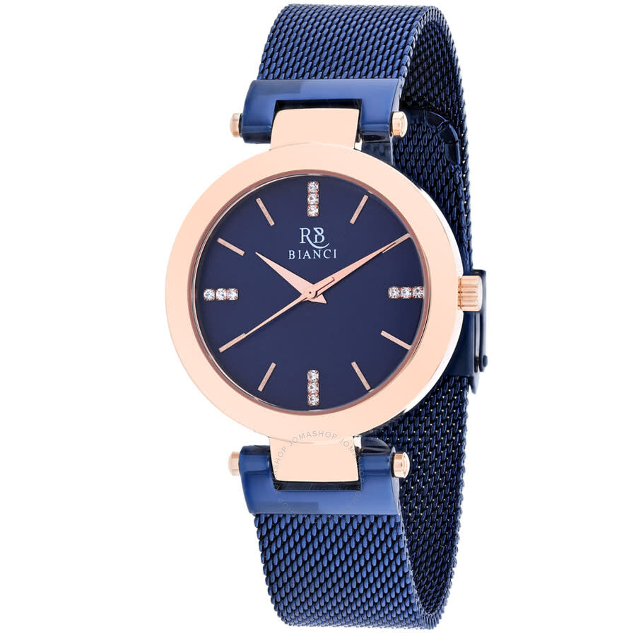 Roberto Bianci Cristallo Quartz Blue Dial Ladies Watch RB0406 - Dawson Watches