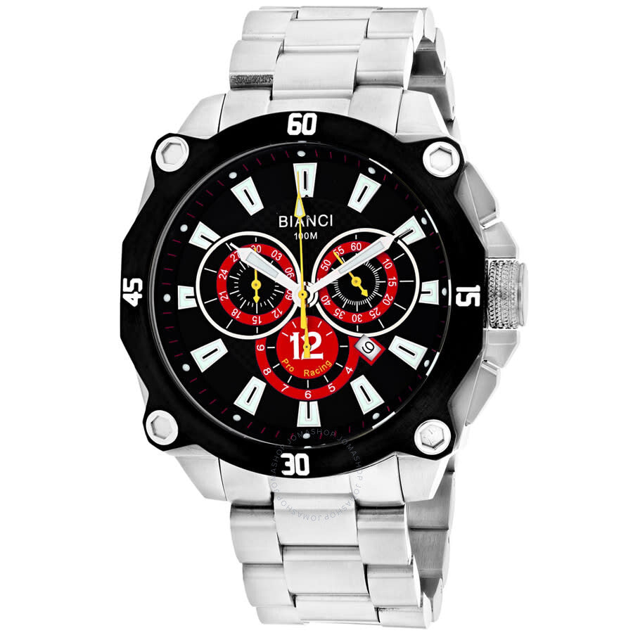 Roberto Bianci Enzo Chronograph Quartz Black Dial Men's Watch RB71013 - The Watches Men & Co