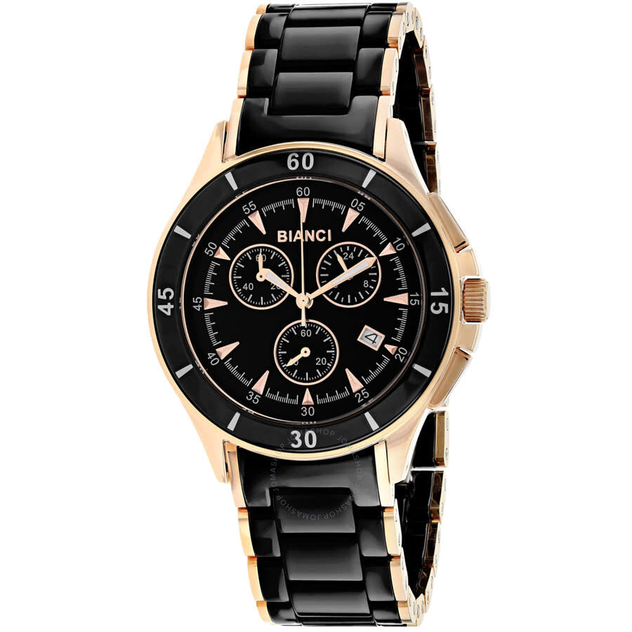 Roberto Bianci Florenca Chronograph Quartz Black Dial Ladies Watch RB58730 - Dawson Watches