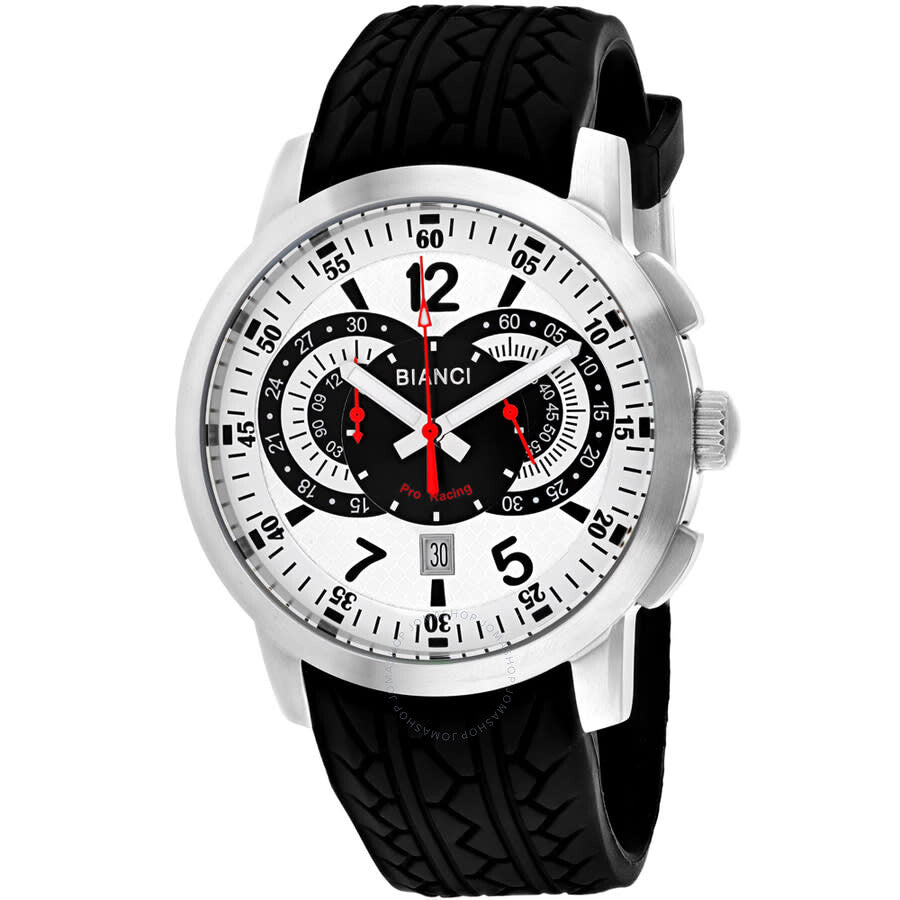 Roberto Bianci Lombardo Chronograph Quartz White Dial Men's Watch RB70966 - Dawson Watches