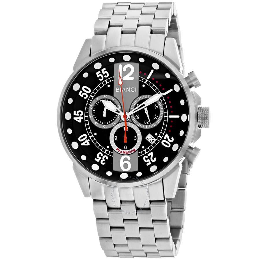 Roberto Bianci Messina Chronograph Quartz Black Dial Men's Watch RB70981 - The Watches Men & Co