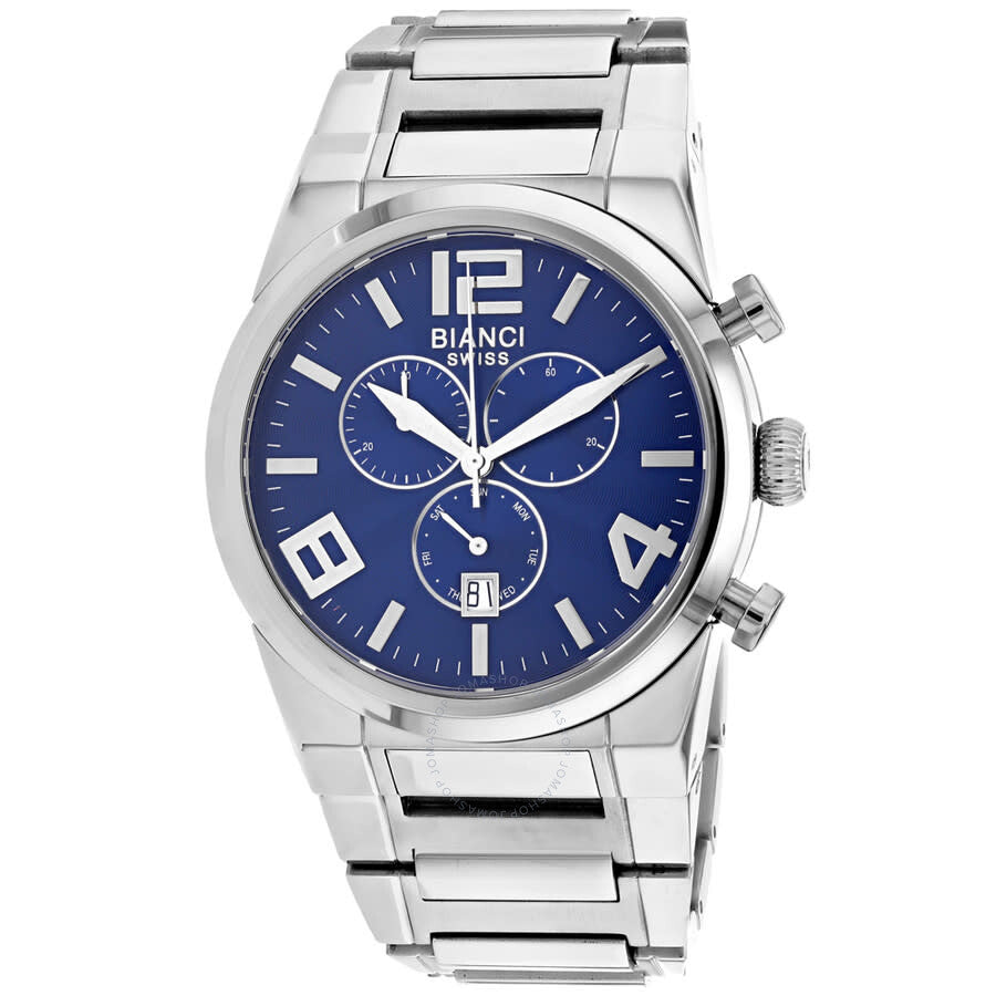 Roberto Bianci Rizzo Chronograph Quartz Blue Dial Men's Watch RB90730 - The Watches Men & Co