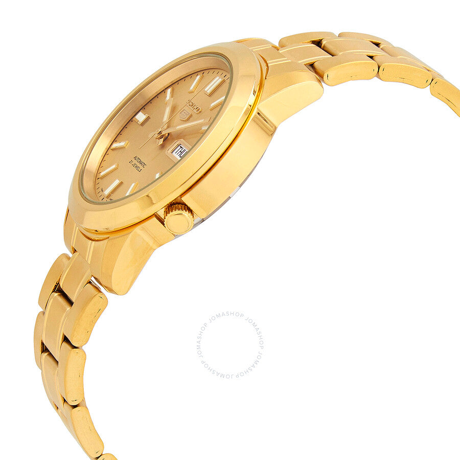 Seiko 5 Automatic Gold Dial Yellow Gold-tone Men's Watch SNKK20K1 - Dawson Watches #2