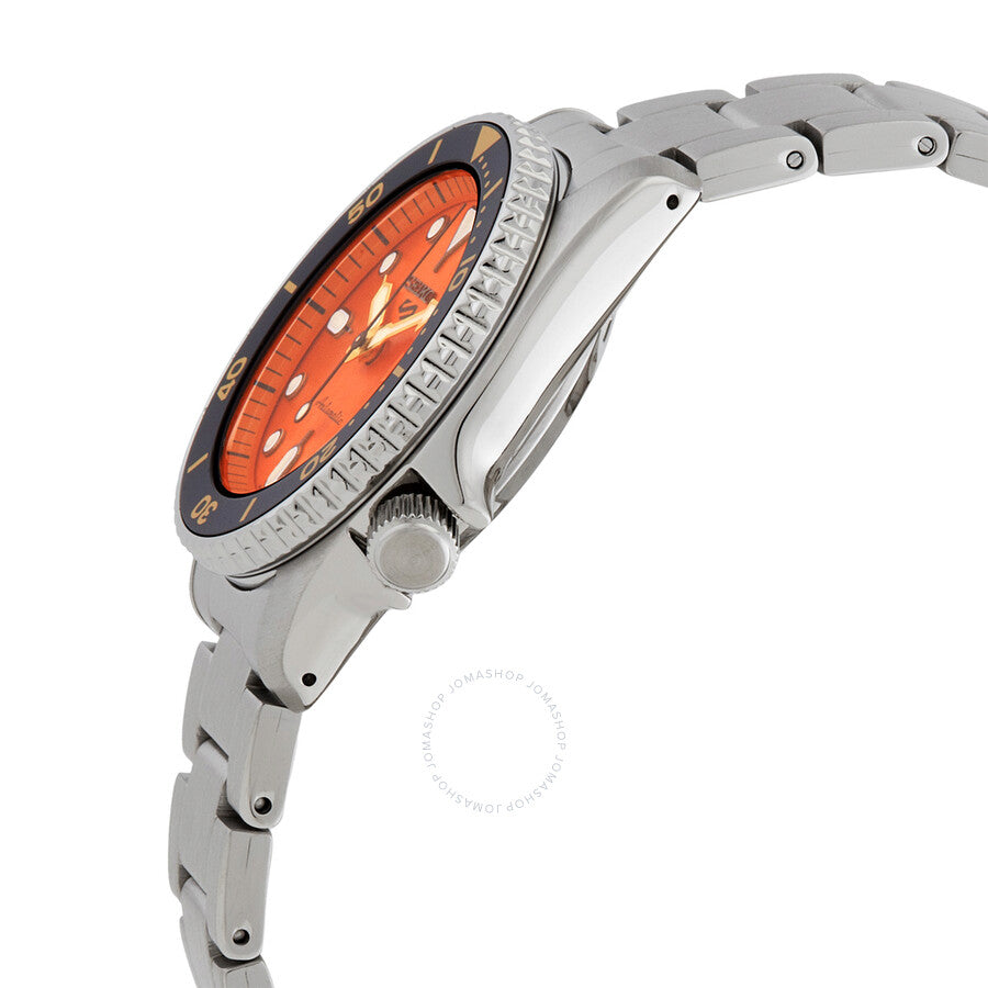 Seiko 5 Automatic Orange Dial Men's Watch SRPK35K1 - Dawson Watches #2