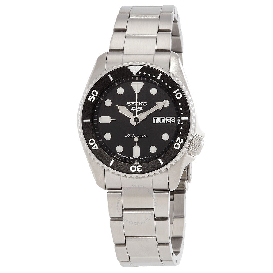 Seiko 5 Sports Automatic Black Dial Unisex Watch SRPK29 - The Watches Men & Co