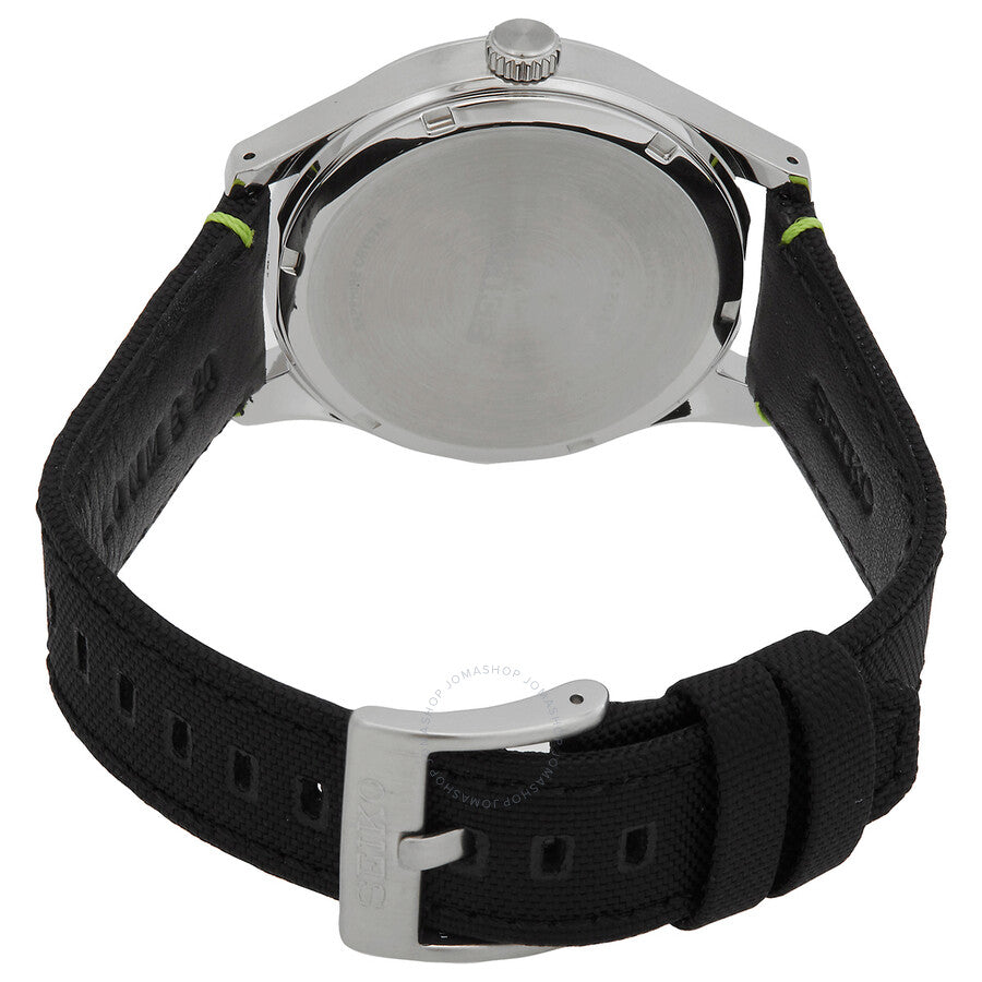 Seiko Big Date Quartz Black Dial Men's Watch SUR517P1 - Dawson Watches #3