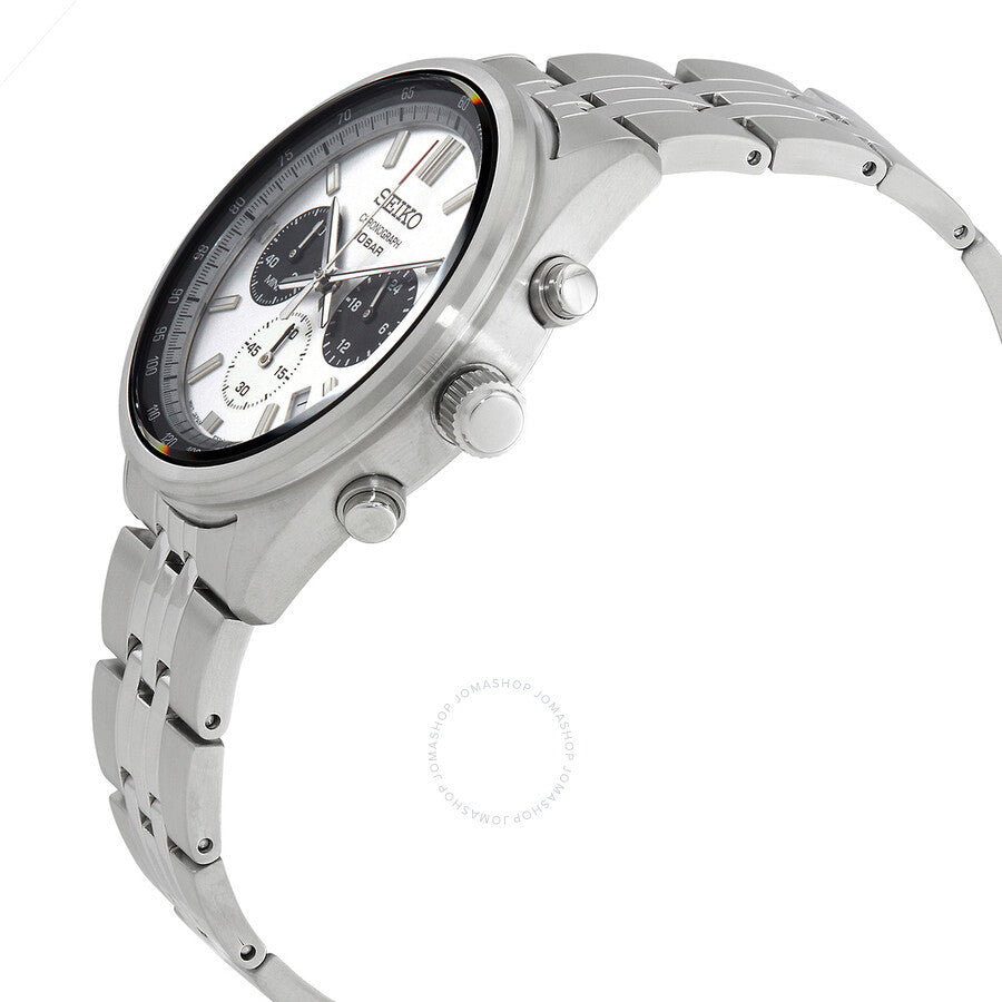 Seiko Chronograph Quartz White Dial Men's Watch SSB425P1 - Dawson Watches #2