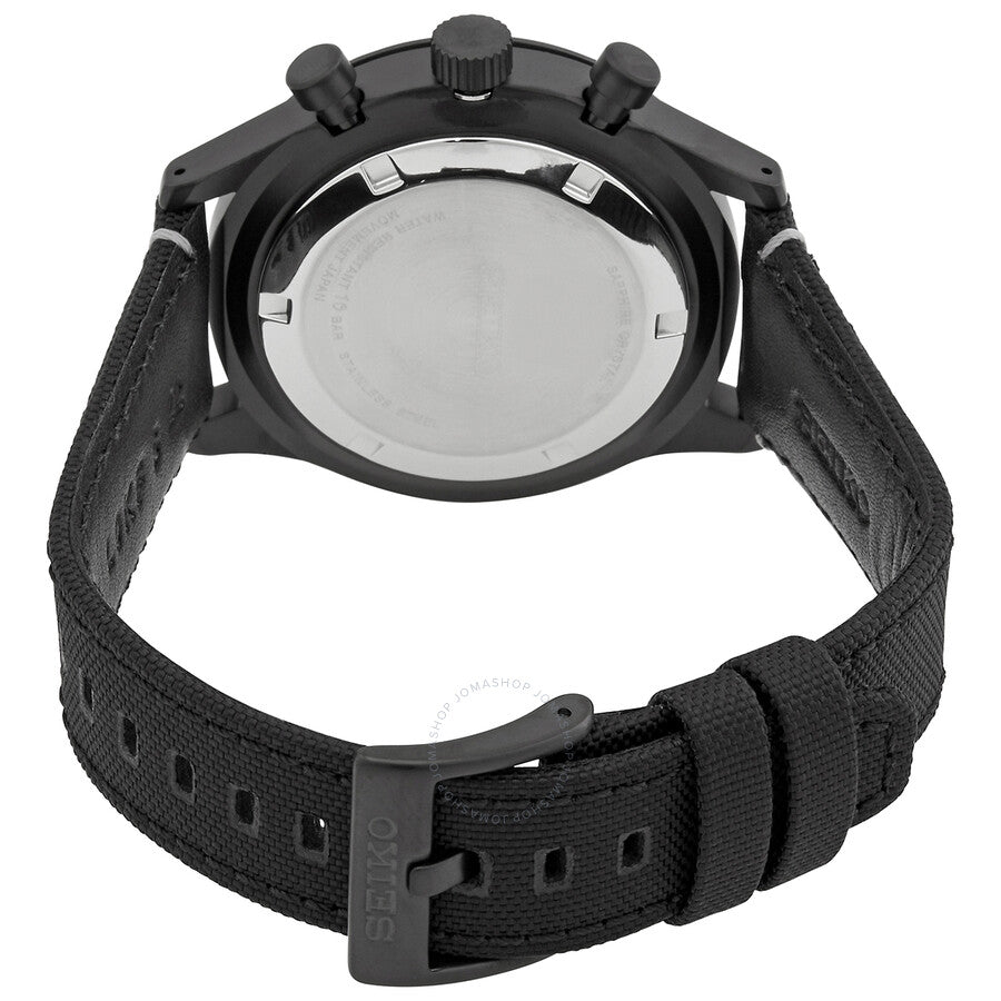 Seiko Chronograph Quartz Black Dial Men's Watch SSB417P1 - Dawson Watches #3