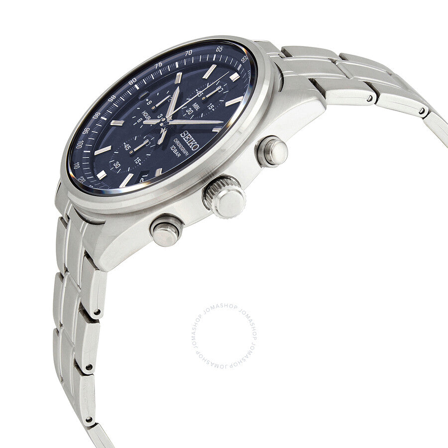 Seiko Chronograph Quartz Blue Dial Men's Watch SSB377 - Dawson Watches #2