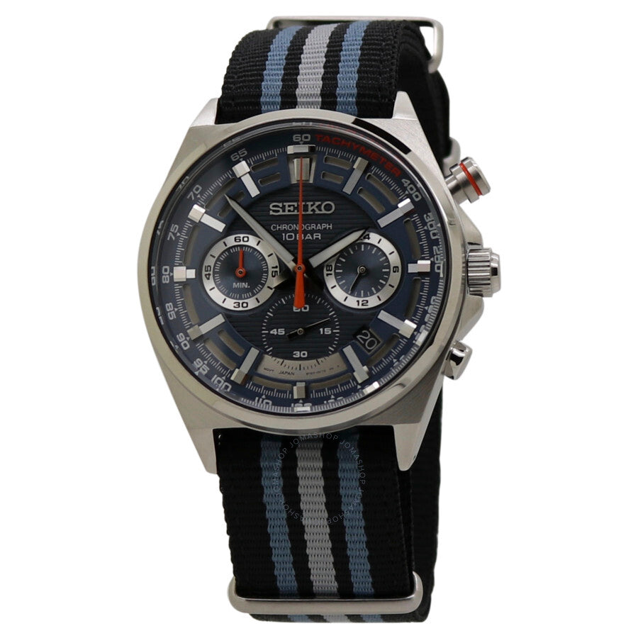 Seiko Chronograph Quartz Blue Dial Men's Watch SSB409P1 - Dawson Watches