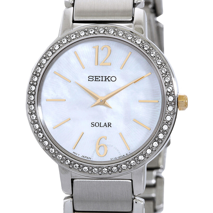 Seiko Classic Lady Eco-Drive Mother of Pearl Dial Ladies Watch SUP469P1 - Dawson Watches #4