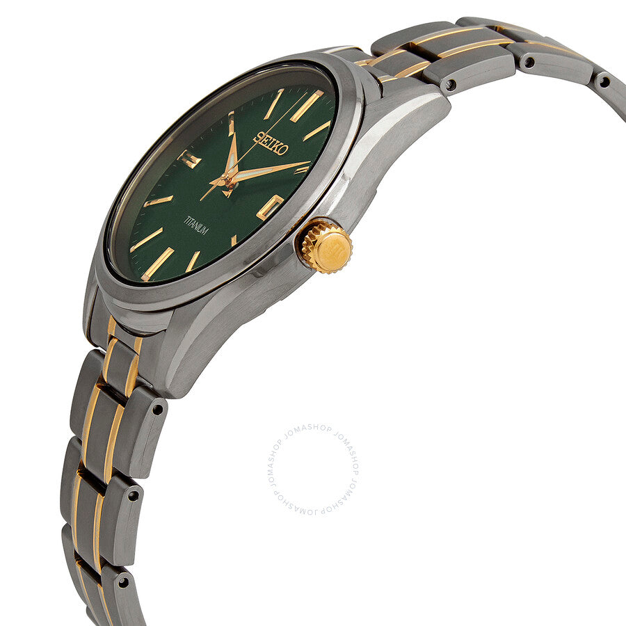 Seiko Essentials Quartz Green Dial Men's Watch SUR377 - Dawson Watches #2
