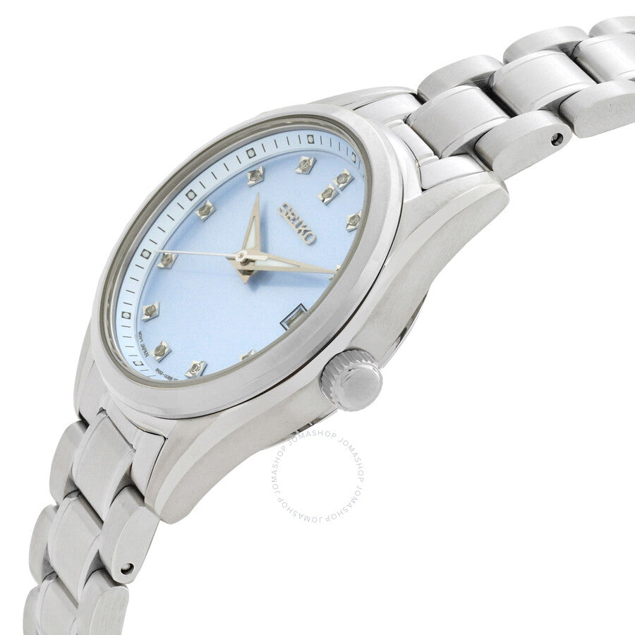 Seiko Diamonds Quartz Blue Dial Ladies Watch SUR581P1 - Dawson Watches #2