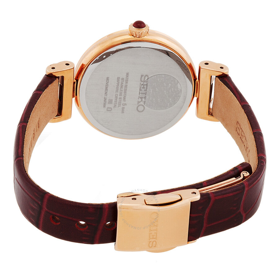 Seiko Dress Quartz Diamond Champagne Dial Ladies Watch SRZ548 - Dawson Watches #3