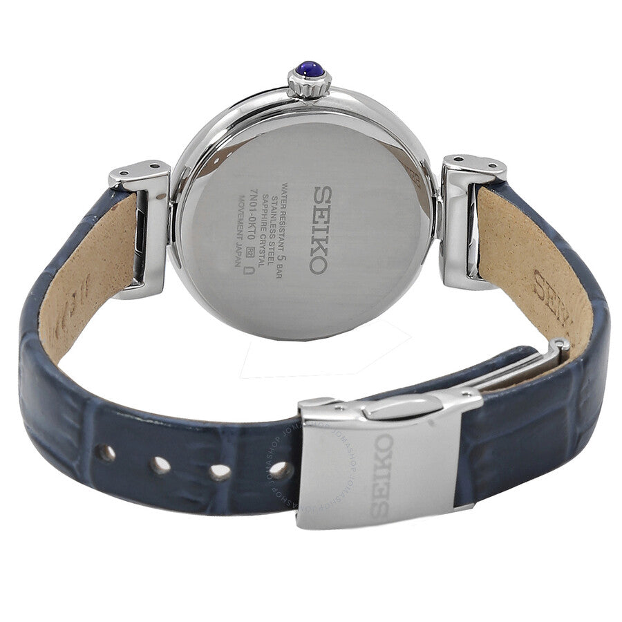 Seiko Dress Quartz Diamond White Dial Ladies Watch SRZ545 - The Watches Men & Co #3